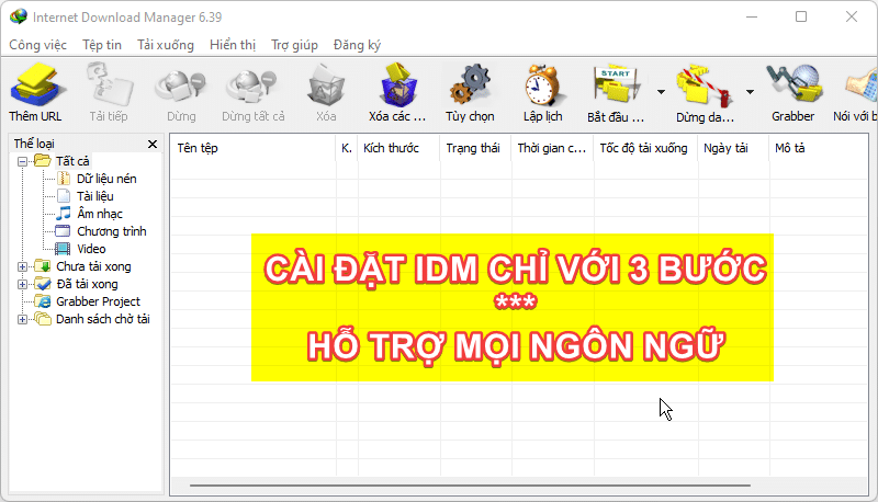 Hướng dẫn cài đặt IDM trong 3 bước siêu đơn giản